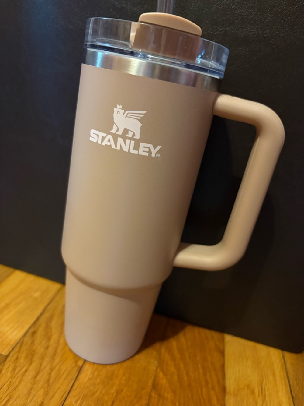 Stanley beige light pink logo
